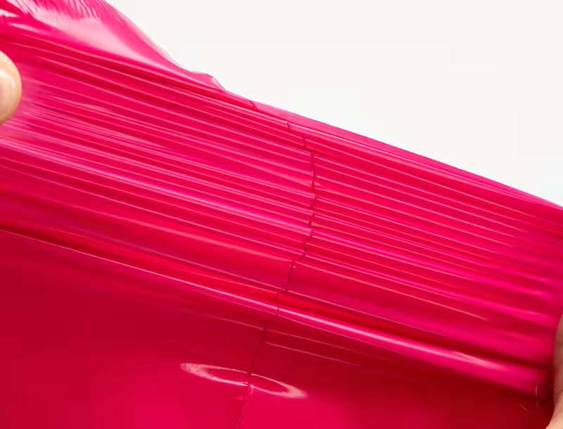 五莲玫红色快递袋-05